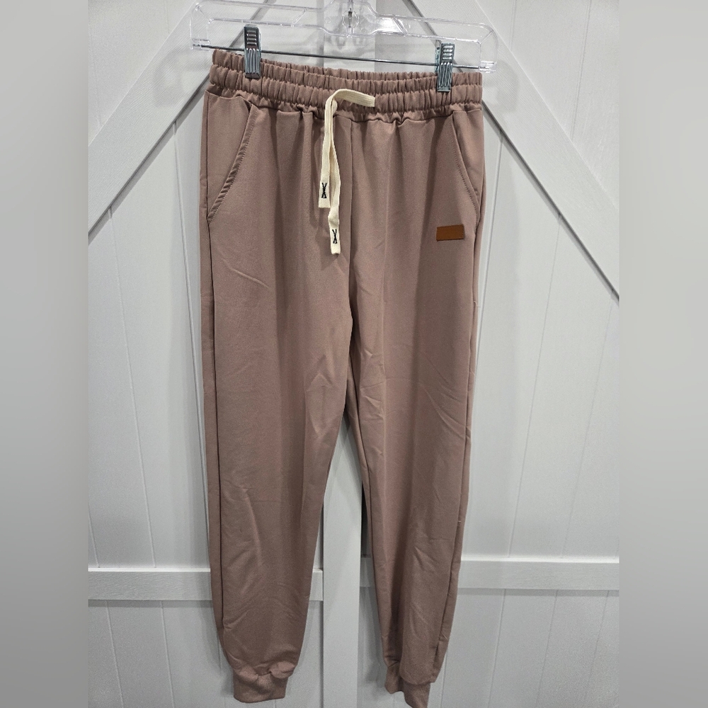 Kids' Tan Jogger Sweatpants